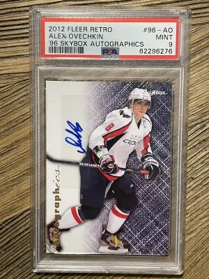 2012 Fleer Retro 1996-97 Skybox Autographics Alex Ovechkin '96 Skybox Autographics front