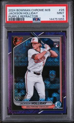 2024 Bowman Chrome Mega Box Jackson Holliday Purple Refractor front