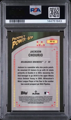 2024 Bowman Prospect Power-Up Jackson Chourio back