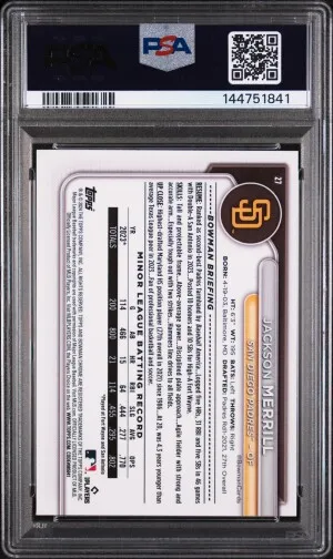 2024 Bowman Chrome Jackson Merrill back