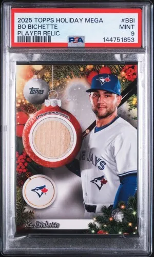 2025 Topps Holiday Mega Player Relics Bo Bichette front