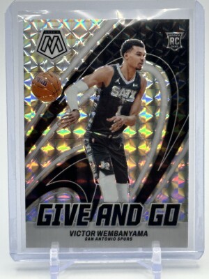 2023 Mosaic Victor Wembanyama Give And Go Prizm front