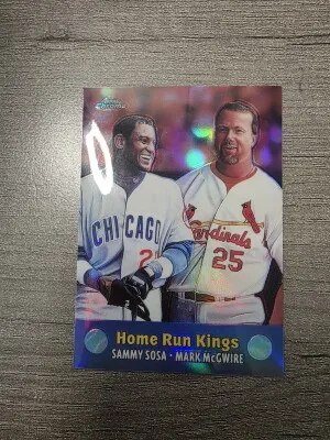 2000 Topps Chrome Home Run Kings Mcgwire/Sosa Refractor front