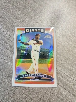 2006 Bowman Chrome Barry Bonds Refractor front