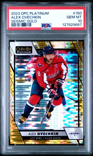 2023 Upper Deck O-Pee-Chee Platinum Alex Ovechkin Seismic Gold front
