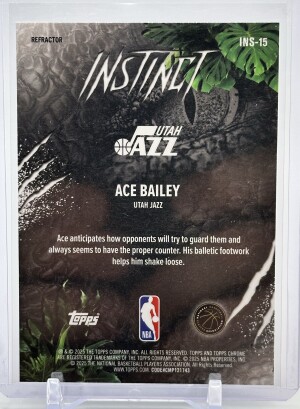 Topps Chrome Ace Bailey Instinct Refractor back