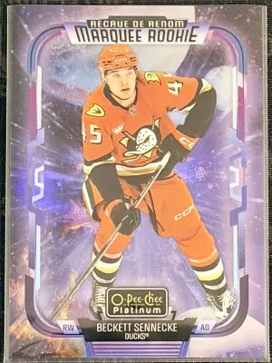 2025-26 OPC Platinum Beckett Sennecke Cosmic Rookie /65 front