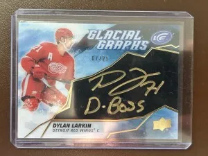 2019-20 Upper Deck Ice Dylan Larkin #GG-DL (07/25) “D-Boss” front