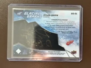 2019-20 Upper Deck Ice Dylan Larkin #GG-DL (07/25) “D-Boss” back