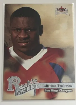 2001 FLEER PREMIUM ROOKIE REVOLUTION 5 LaDAINIAN TOMLINSON ROOKIE REVOLUTION front