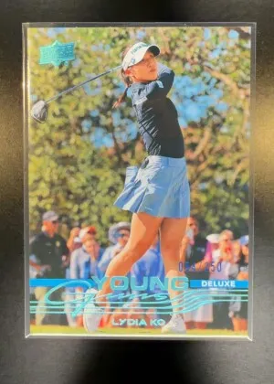 2026 Upper Deck Golf Lydia Ko Young Guns Rookie Deluxe /250 #104 front