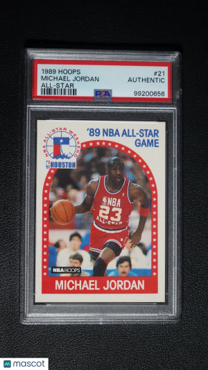 1989-90 Hoops Michael Jordan #21 All-Star AUTHENTIC front