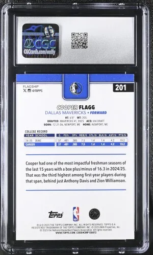 2025-26 Topps Generation Now #GN-4 Kon Knueppel CGC 9 Holofoil RC back