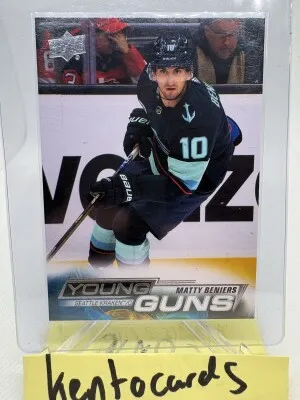 2022 UPPER DECK #213 MATTY BENIERS YOUNG GUNS RC ROOKIE front