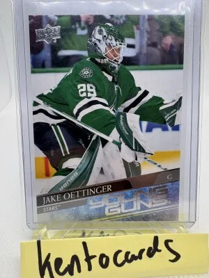 2020-21 Jake Oettinger Upper Deck Young Guns #246 RC Rookie Card Dallas Stars front