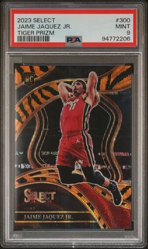 2023 Panini Select Jaime Jaquez Jr. Tiger Prizm front