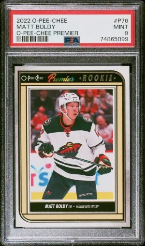 Matt Boldy OPC Premier Rookie front