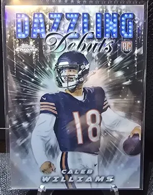 2024 Topps Chrome Dazzling Debuts Caleb Williams front
