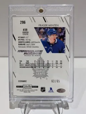 Fraser Minten OPCP Marquee Rookie Cosmic back
