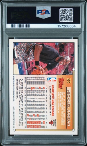 1993 Topps Michael Jordan #23 PSA 9 back