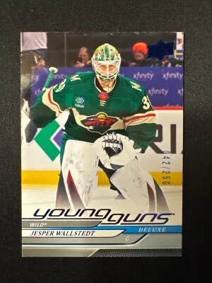 2024-25 Upper Deck Jesper Wallstedt Young Guns Deluxe /250 front