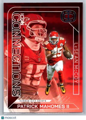 Patrick Mahomes / LeSean McCoy 2025 Panini Icon Collection Connections IC-18