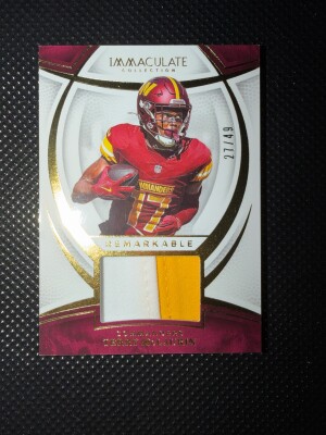 2025 Immaculate Terry McLaurin Patch /49 front