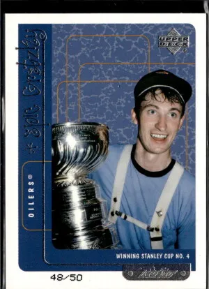 99/00 UD Retro Wayne Gretzky Epic Gretzky Level 2 #Eg5 Wayne Gretzky (48/50)