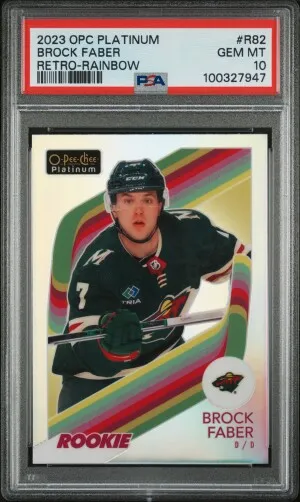 Brock Faber Rookie Retro-Rainbow front