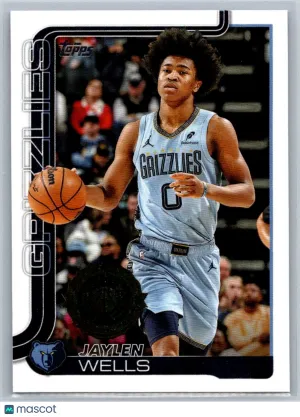 Jaylen Wells 2025-26 Topps 183 Memphis Grizzlies