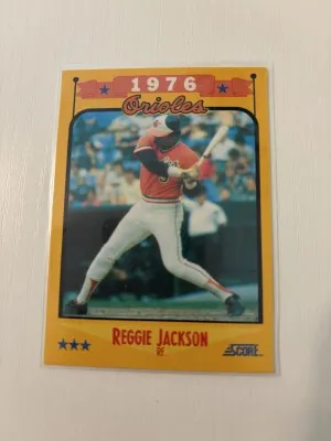Reggie Jackson, 1988 Score front