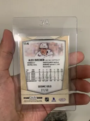 2023 OPC Platinum  Alex Ovechkin Seismic Gold /50 back