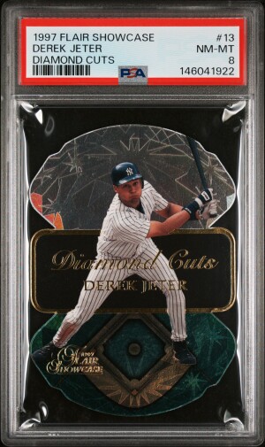 1997 Flair Showcase Diamond Cuts Derek Jeter Diamond Cuts front