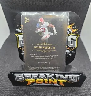 Matte Premier 2021 Jaylen Waddle Alabama Crimson Tide Auto back