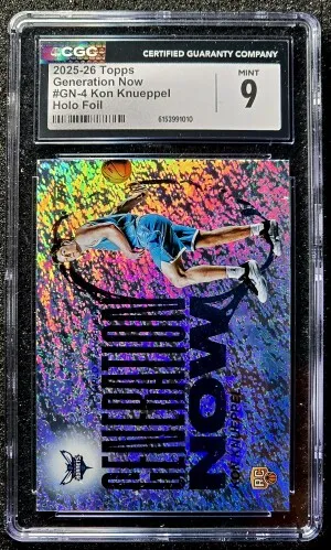 2025-26 Topps Generation Now #GN-4 Kon Knueppel CGC 9 Holofoil RC front