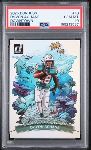 2025 Panini Donruss Downtown De'von Achane front
