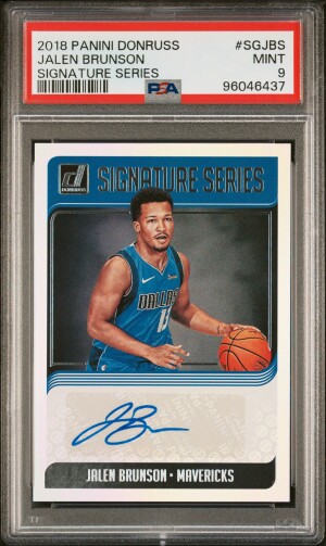 2018 Panini Donruss Signature Series Jalen Brunson Signature Series front