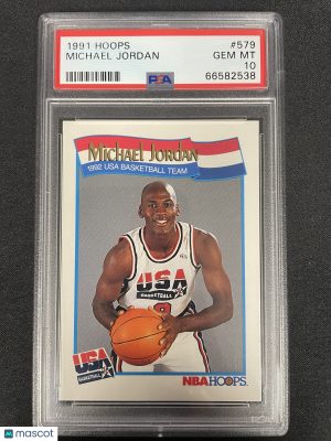 1991 Hoops Michael Jordan #579 PSA 10 front