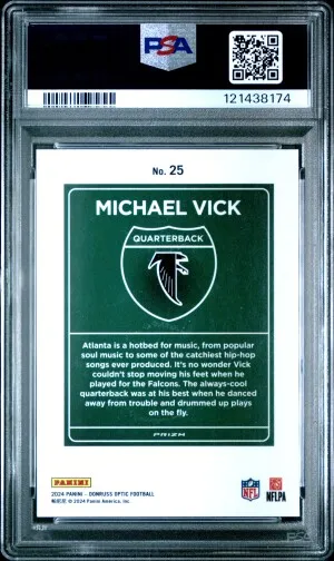 2024 Panini Donruss Optic Downtown! Michael Vick back