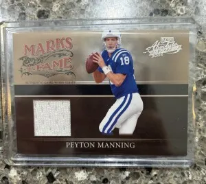 2006 Playoff Marks Of The Game Peyton Manning /150 Game Used front