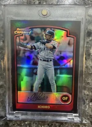 2003 Bowman Chrome Ichiro Refractor Read Description front