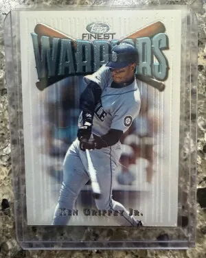 1997 Topps Finest Ken Griffey Jr Finest Warriors front