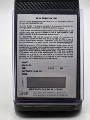 2025-26 Bowman Basketball Base Geometric Auto Cedric Coward Redemption back