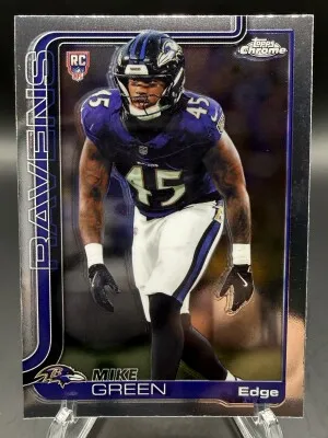 Mike Green (Ravens) 2025 Topps NFL Chrome RC #376 front