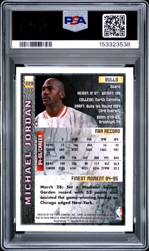 1995 Finest Michael Jordan back