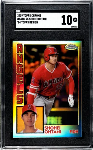 2019 Topps Chrome Shohei Ohtani SGC 10 front