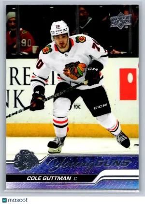 Cole Guttman RC 2023-24 Upper Deck Rookie 216 Chicago Blackhawks