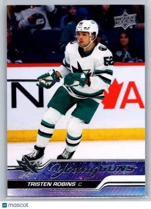 Tristen Robins RC 2023-24 Upper Deck Rookie 223 San Jose Sharks