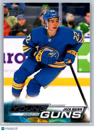 Jack Quinn RC 2022-23 Upper Deck Rookie 204 Buffalo Sabres