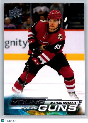 Matias Maccelli RC 2022-23 Upper Deck Rookie 216 Arizona Coyotes